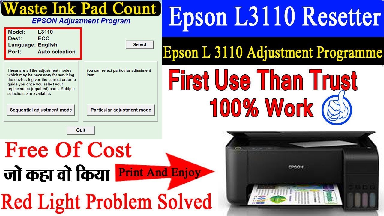 epson l1800 reset key free download