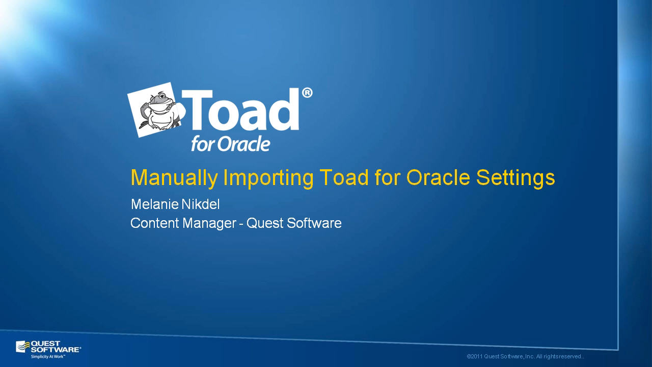 toad for oracle versions